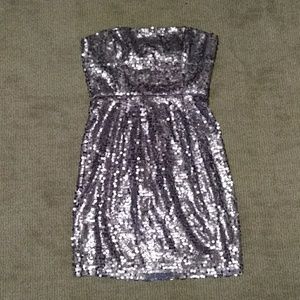 BCBGMaxazria Sequinned Cocktail Dress
